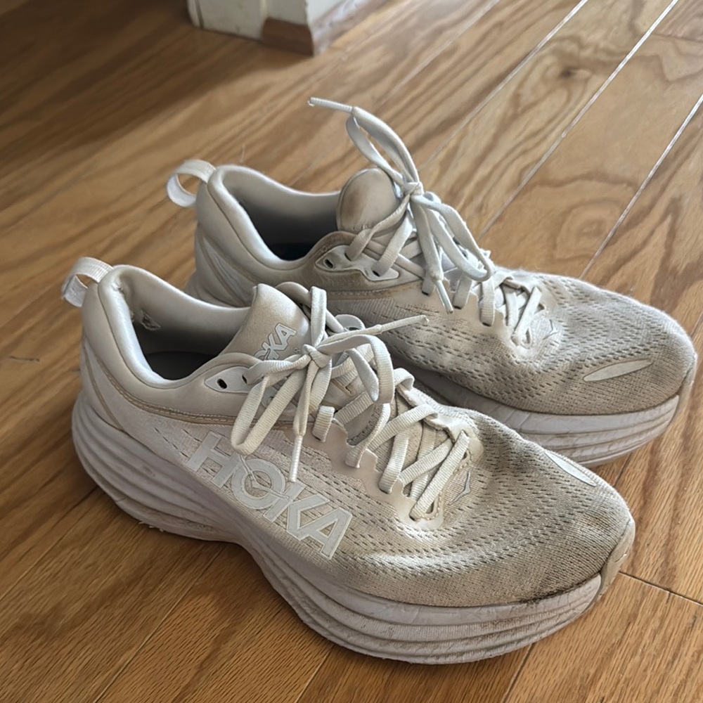 Hoka Women's white Running Shoes